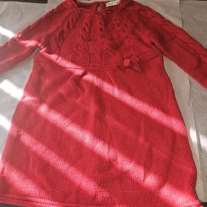 Charming Red Kids Casual Dress